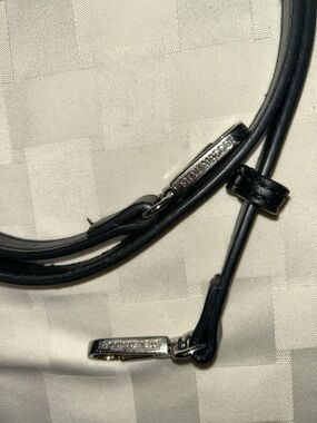 Steve Madden Black Slim Leather Crossbody Strap